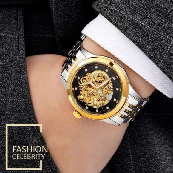 Latest 3d Dragon Gold Skeleton Watch - Picture 4 of 7